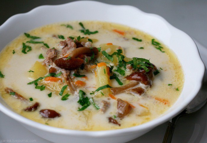 Рецепт тосканского супа из фарша с картофелем