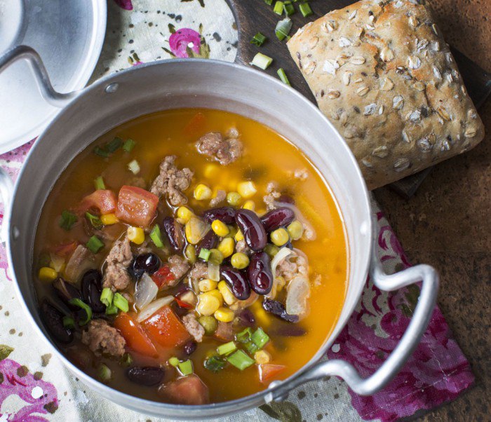 Рецепт приготовления мексиканского супа с фаршем