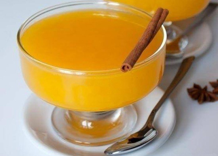 Десерт из апельсинового сока