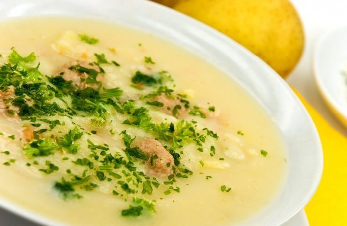Рецепт овощного супа-пюре на курином бульоне