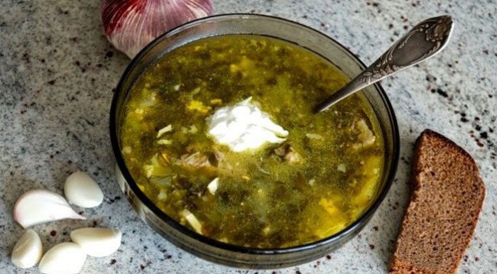 Суп зеленый с креветками (суп-пюре)
