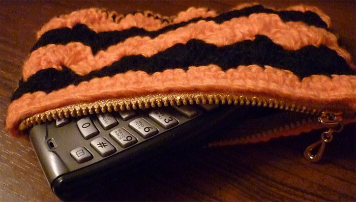Схема вязания чехла для телефона с помощью крючка