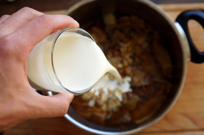 Рецепт приготовления супа с белыми грибами и сливками