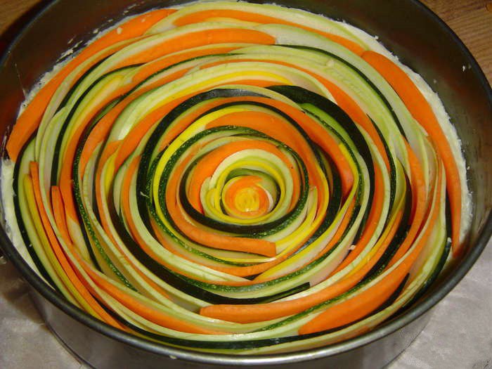 Пирог с овощами «Осеннее солнце»