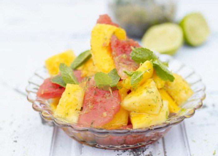 Рецепт фруктового салата с манго