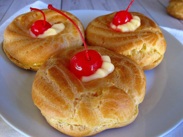 Рецепт ереванских пончиков с заварным кремом
