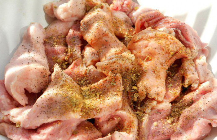 Рецепт шашлыка на сковороде из свинины в имбирном маринаде