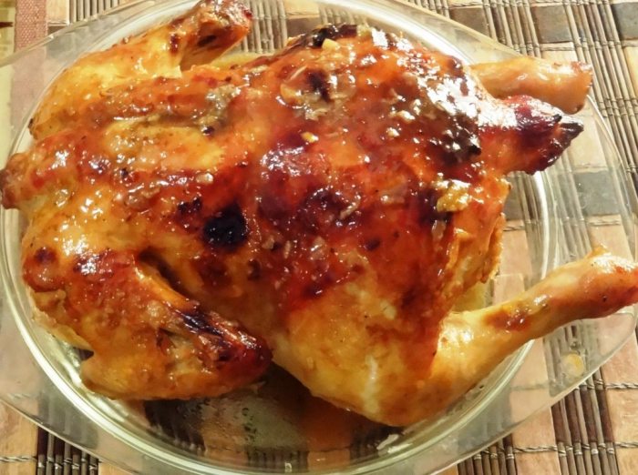 Курица в горчичном соусе с добавлением меда в духовке: рецепт