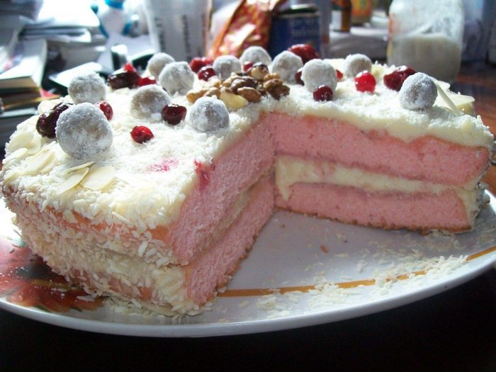 Рецепт торта на сухом киселе «Малинка»