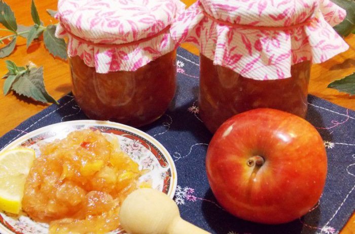 Рецепт янтарного варенья дольками из яблок с апельсином