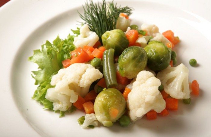 Вареные овощи – таблица калорийности