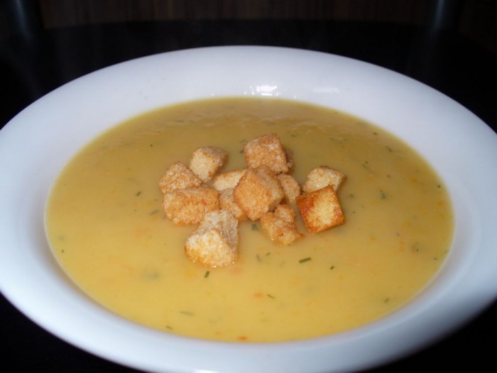 Рецепт чесночных гренок для супа