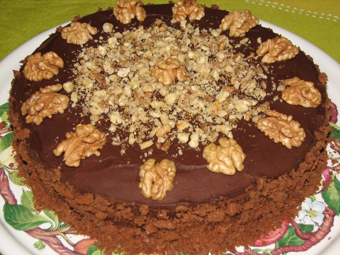 Шоколадный Медовик с орехами